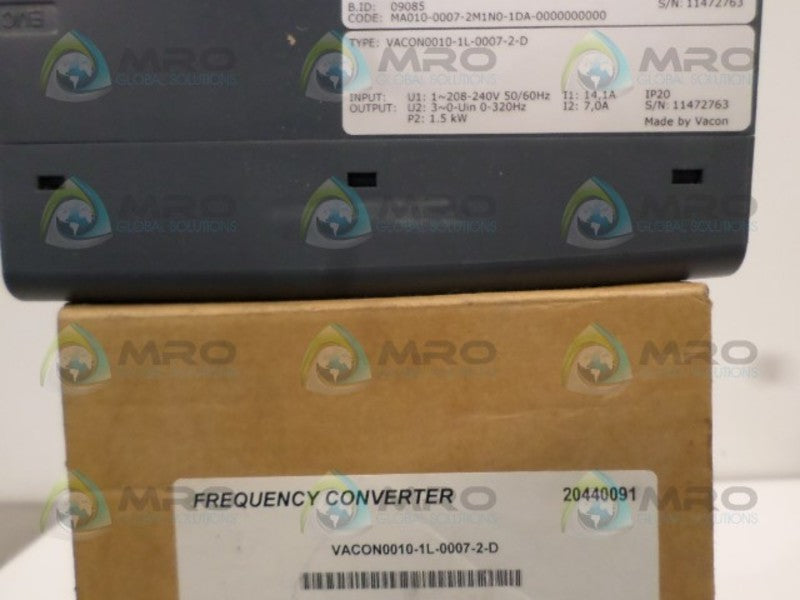 VACON VACON0010-1L-0007-2-D FREQUENCY CONVERTER NSMP