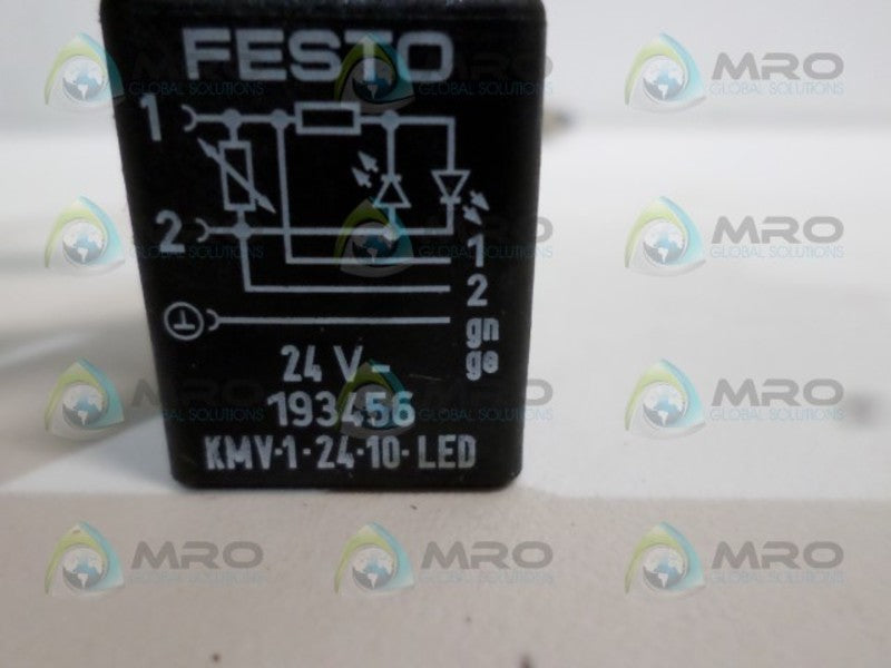 FESTO KMV-1-24-10-LED VALVE CONNECTING CABLE UNMP