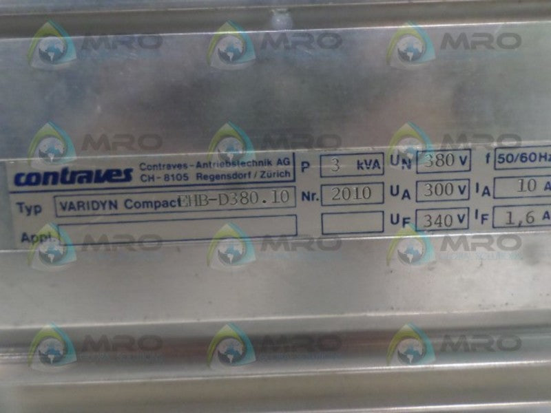 CONTRAVES EHB-D380.10 DC DRIVE NSNP