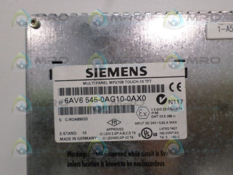 SIEMENS 6AV6545-0AG10-0AX0  UNMP