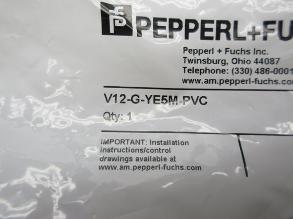 PEPPERL+FUCHS V12-G-YE5M-PVC 908951 NSMP