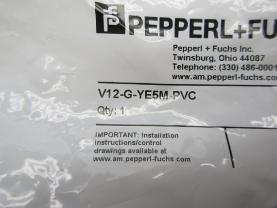 PEPPERL+FUCHS V12-G-YE5M-PVC 908951 NSMP