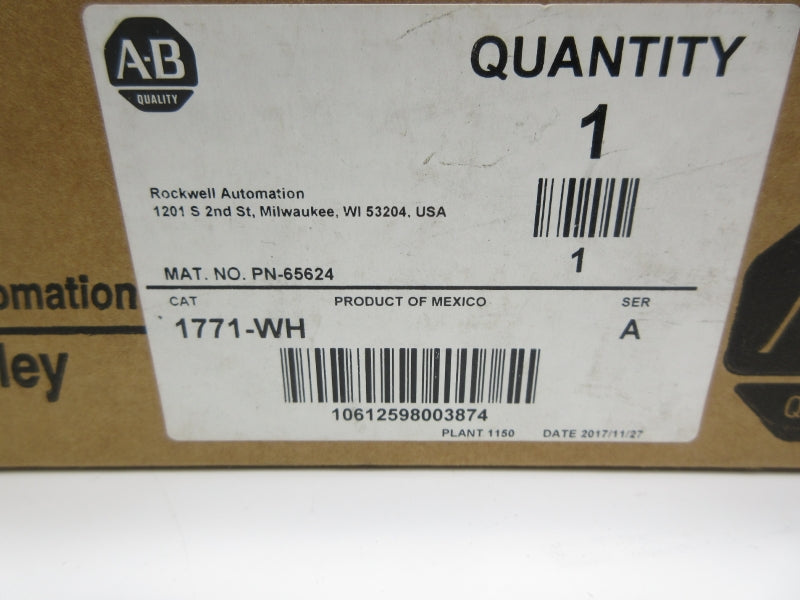 ALLEN BRADLEY 1771-WH SER. A NSMP