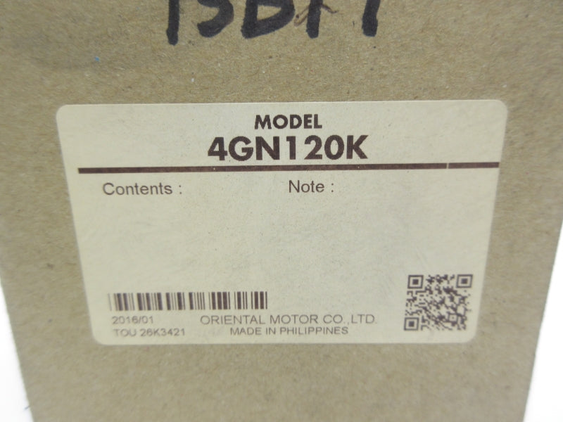 ORIENTAL MOTOR 4GN120K NSMP
