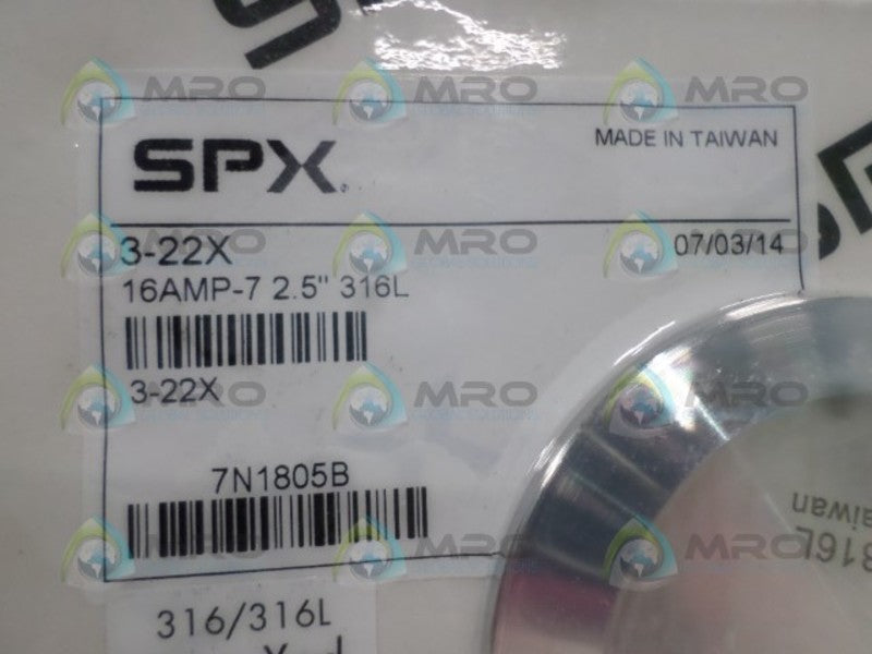SPX 16AMP-7-2.5 3-22X SANITARY SOLID END CAP  NSMP