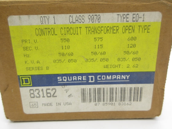 SQUARE D 9070EO-1 SER. B 600V NSMP
