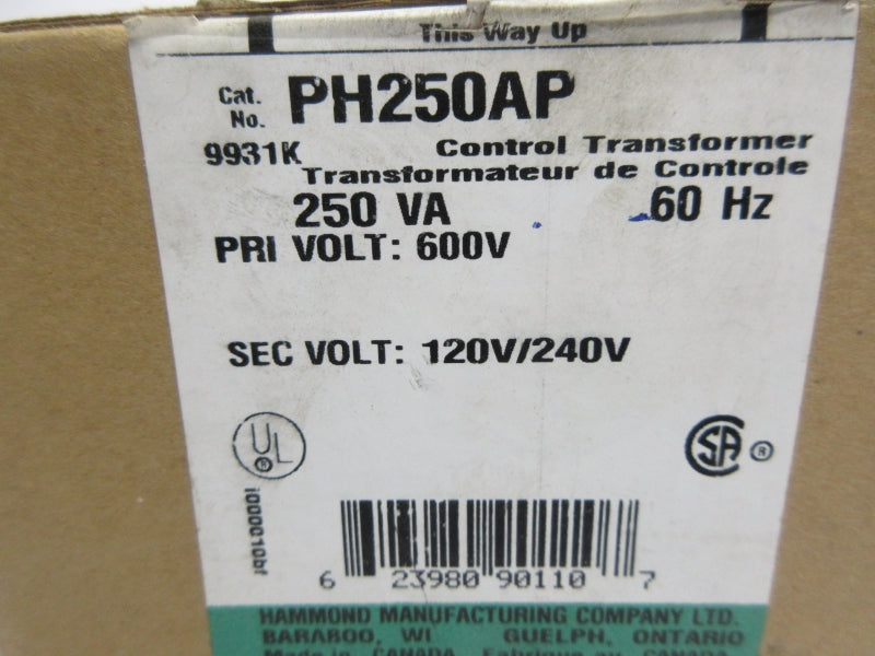 HAMMOND MANUFACTURING PH250AP 600V NSMP
