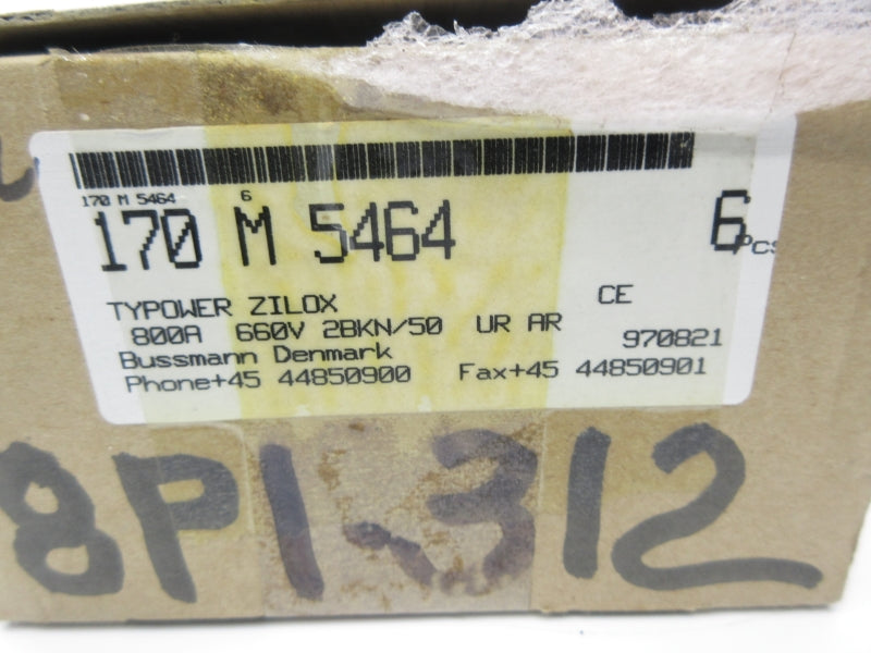 BUSSMANN 170M5464 660V 800A (PKG OF 6) NSMP