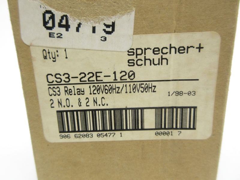 SPRECHER+SCHUH CS3-22E-120 110/120V NSMP