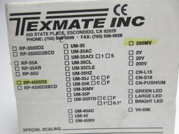 TEXMATE RP-4500D2 NSMP