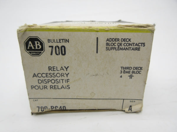 ALLEN BRADLEY 700-PC40 SER. A (BK/YL) NSMP