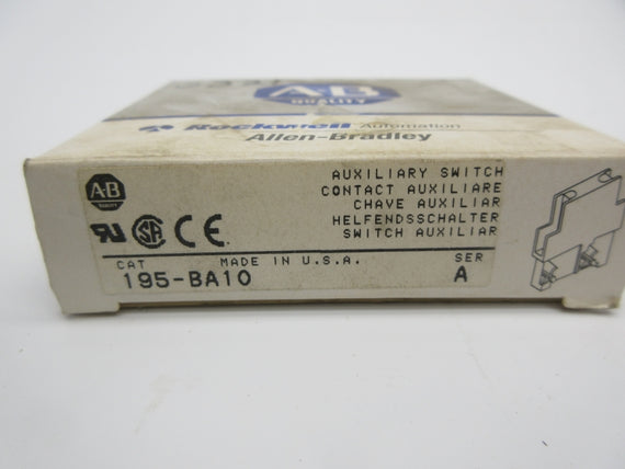 ALLEN BRADLEY 195-BA10 SER. A 600V  1.2A (GY/BL) NSMP