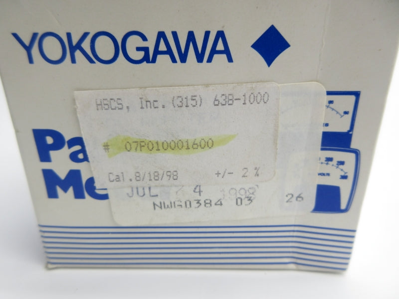 YOKOGAWA 07P010001600 NSMP