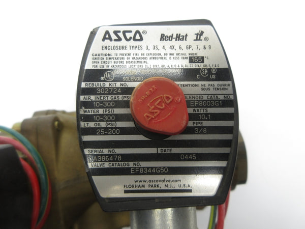 ASCO EF8344G50 110/120V 10-300PSI 3/8" NSNP