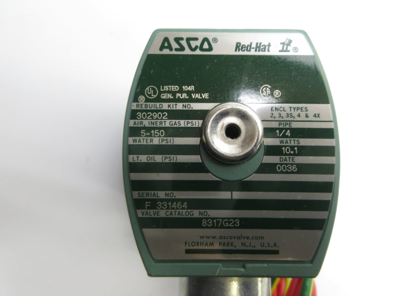 ASCO 8317G23 110/120V 5-150PSI 1/4" NSNP