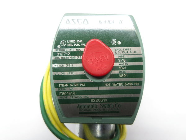 ASCO 8220G19 110/120V 3/8" NSNP