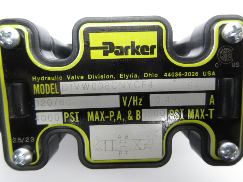 PARKER D1VW008CNYCF494 120V 0.46A 4000PSI NSNP
