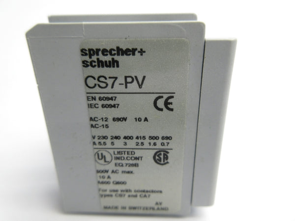 SPRECHER+SCHUH CS7-PV-22 600VAC 10A NSNP