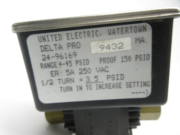 UNITED ELECTRIC 24-96169 250VAC 5A NSNP