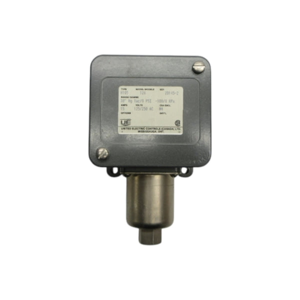 UNITED ELECTRIC H105-126 125/250VAC 15A 30"HGVAC/0PSI NSNP
