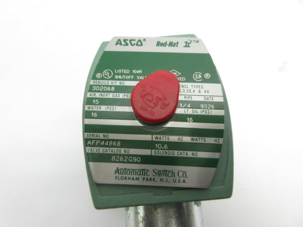 ASCO 8262G90 24VDC 15-16PSI 1/4" UNMP