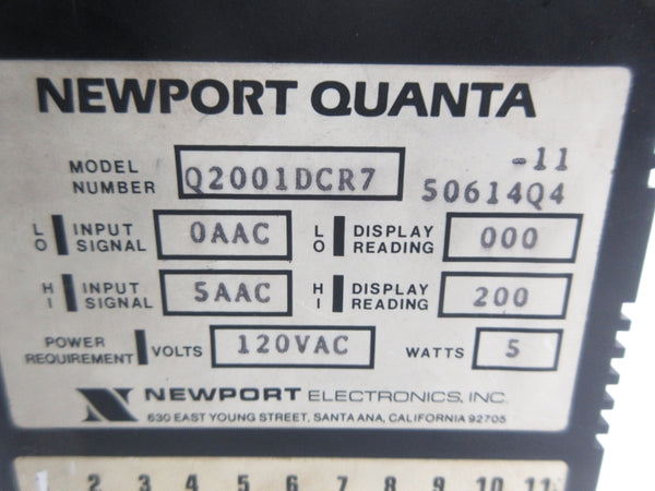 NEWPORT Q2001DCR7 120VAC UNMP
