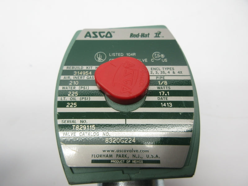 ASCO 8320G224 110/120V 210-225PSI 1/8" NSNP