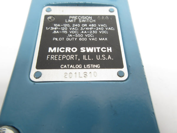 MICRO SWITCH 201LS10 480VAC 10A NSNP
