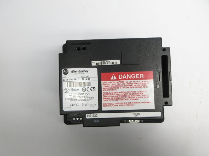 ALLEN BRADLEY 2711-T6C16L1 SER. B F/W 4.48 24VDC NSNP