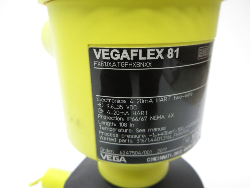 VEGA FX81.IXATGFHXBNXX 9.6-35VDC NSNP