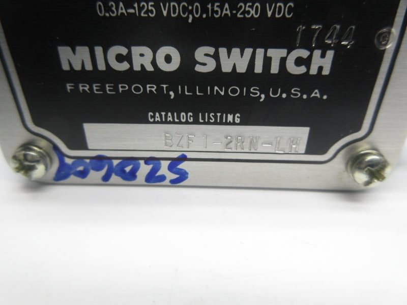 MICRO SWITCH BZF1-2RN-LH 250VAC 10A NSNP