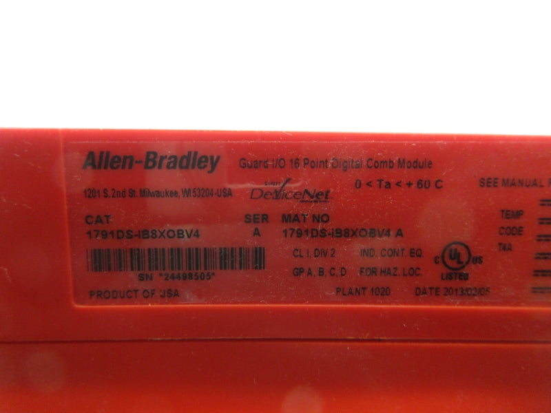 ALLEN BRADLEY 1791DS-IB8XOBV4 SER. A NSNP