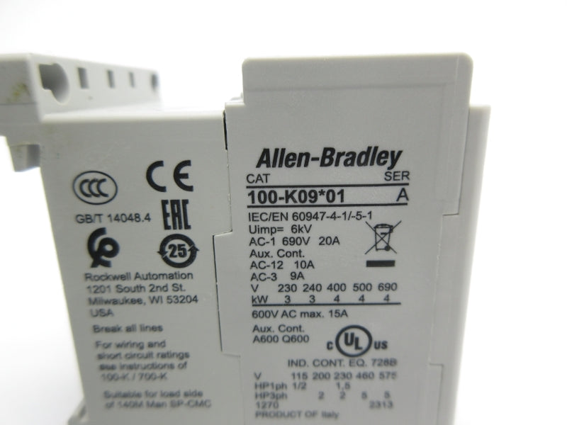 ALLEN BRADLEY 100-K09J01 SER. A 24VDC NSNP