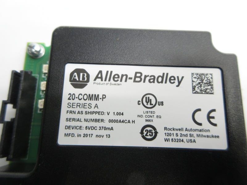 ALLEN BRADLEY 20-COMM-P SER. A F/W 1.004 5VDC NSNP