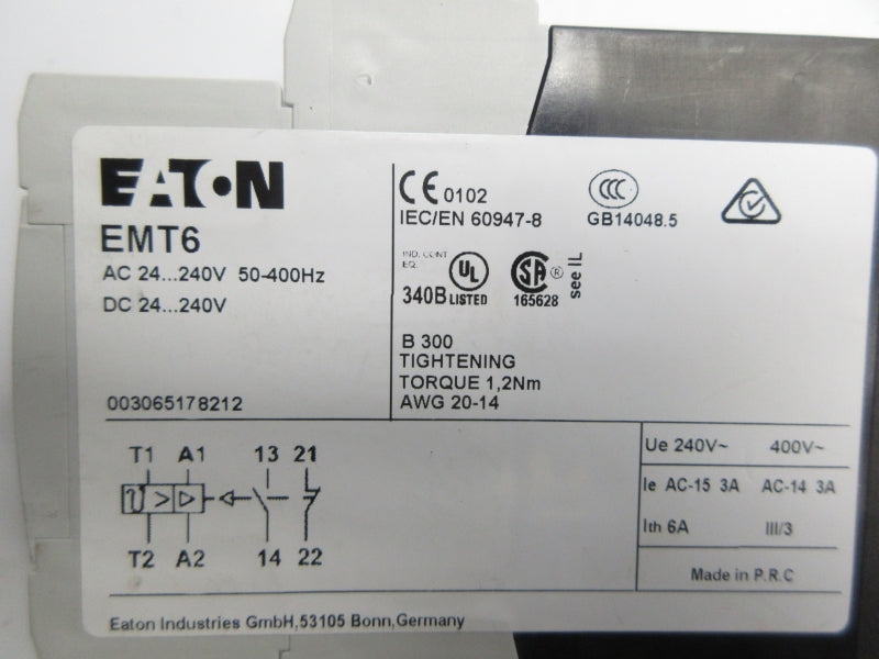 EATON EMT6 24-240VAC NSNP