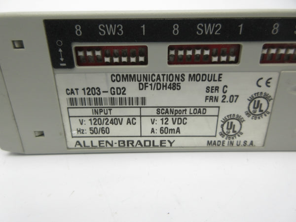 ALLEN BRADLEY 1203-GD2 SER. C F/W 2.07 120/240VAC NSNP
