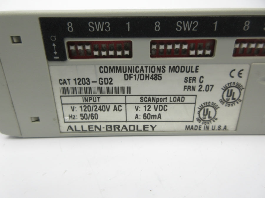 ALLEN BRADLEY 1203-GD2 SER. C F/W 2.07 120/240VAC NSNP