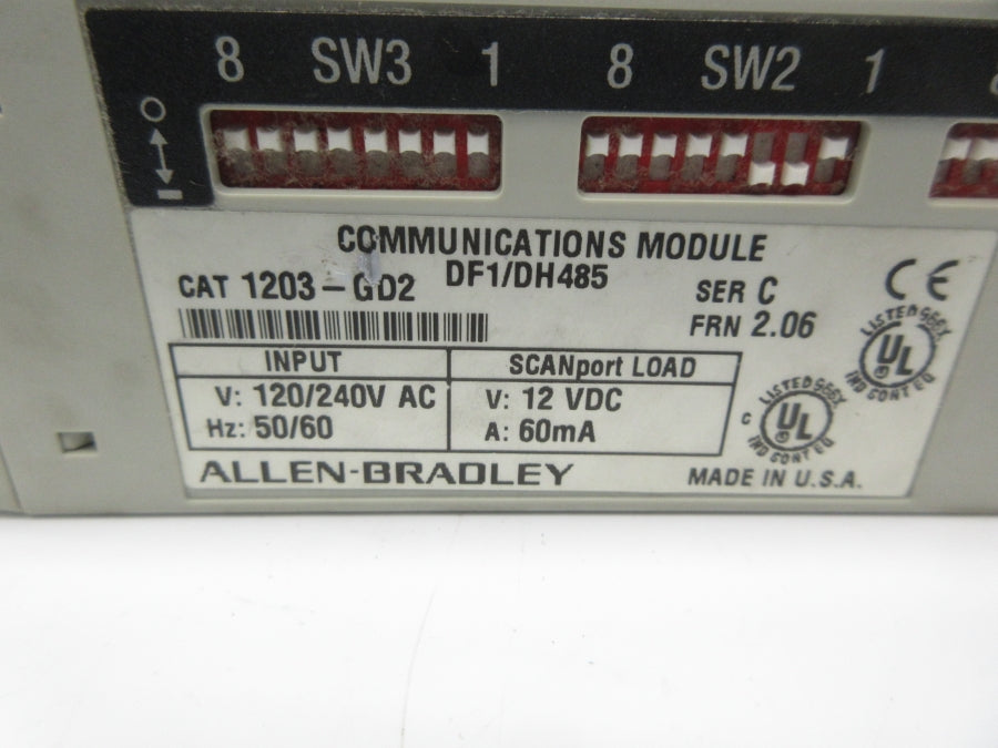 ALLEN BRADLEY 1203-GD2 SER. C F/W 2.06 120/240VAC NSNP