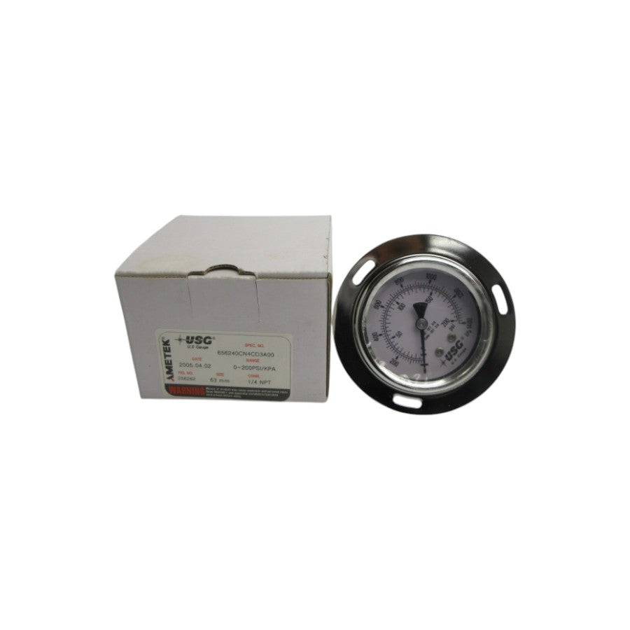 AMETEK 256262 656240CN4CD3A00 0-200PSI 63MM NSMP