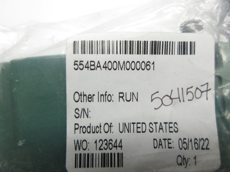 NUMATICS 554BA400M000061 24VDC .26A 150PSI NSMP