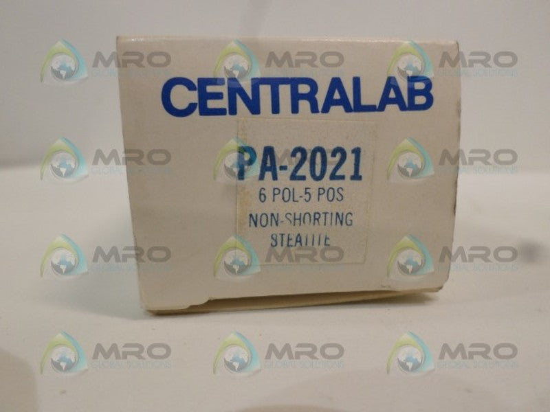 CENTRALAB PA-2021 NON-SHORTING STEATITE ROTARY SWITCH NSMP