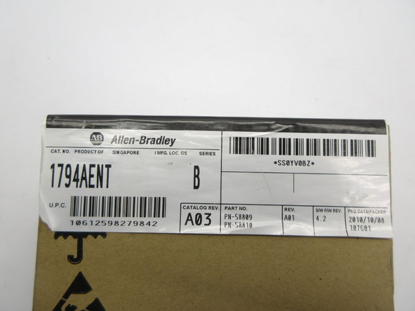 ALLEN BRADLEY 1794-AENT SER. B F/W 4.2 DATE: 2010 NSFS