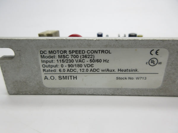 A.O. SMITH MSC700 (3622) 115/230VAC UNMP