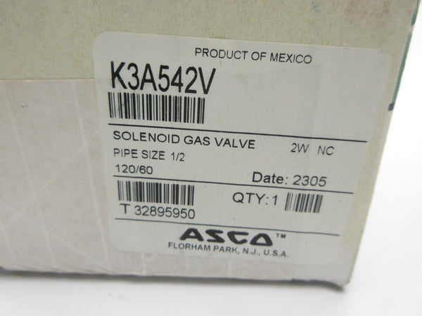 ASCO K3A542V 120V 1/2" NSFS
