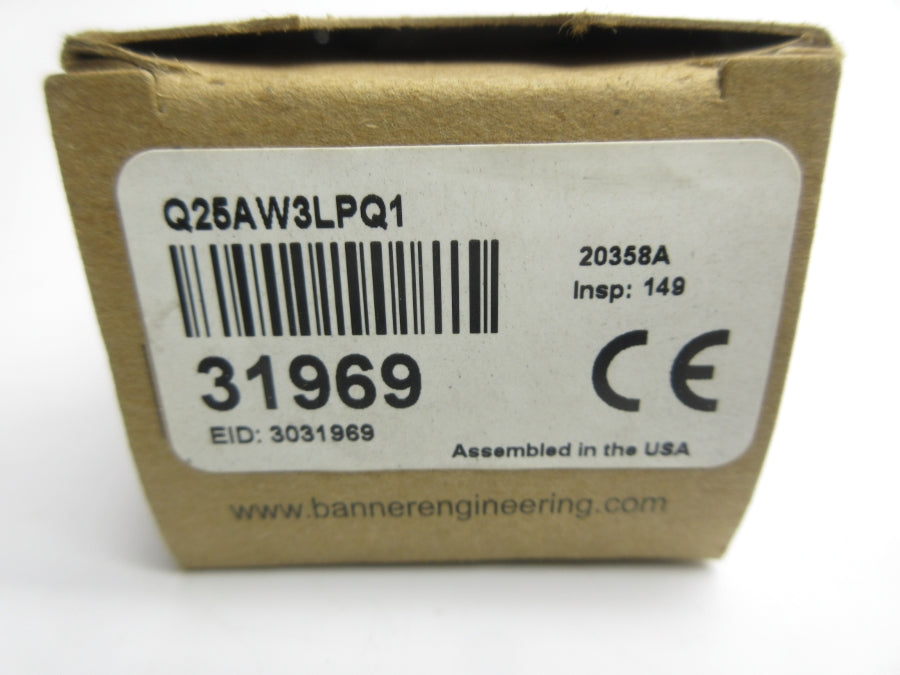BANNER ENGINEERING Q25AW3LPQ1 31969 20-250VAC NSMP