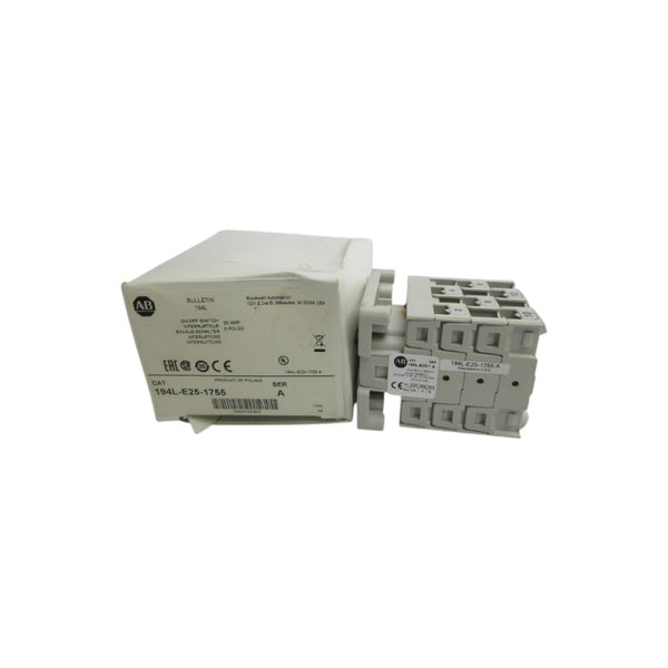 ALLEN BRADLEY 194L-E25-1755 SER. A 25A (WH) NSMP