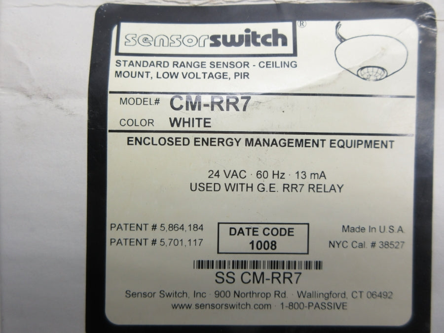 SENSORSWITCH CM-RR7 24VAC NSMP