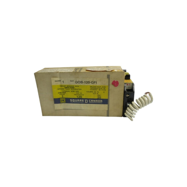 SQUARE D QOB-120-GFI 120VAC 20A NSMP