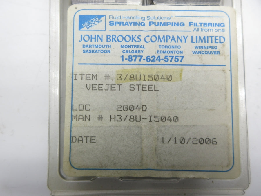 JOHN BROOKS 3/8UI5040 (PKG OF 10) NSMP