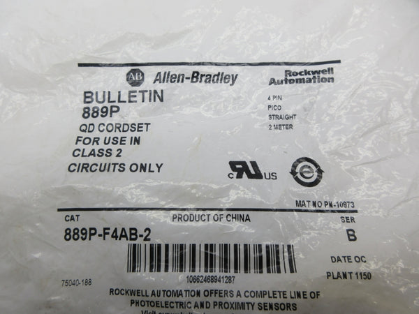 ALLEN BRADLEY 889P-F4AB-2 SER. B NSMP